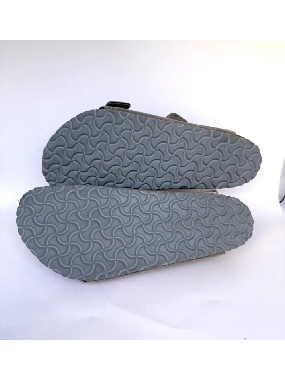 Birkenstock Arizona Suede Unisex Sandals Stone Coin Gray Men Size 45 - Picture 6 of 10